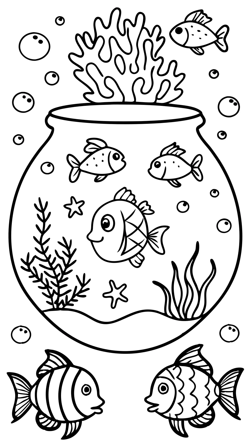 aquarium coloring pages